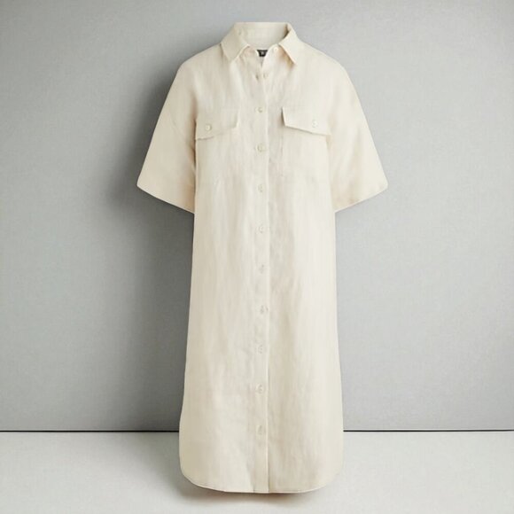 J. Crew Utility shirtdress in linen Size XS - Picture 2 of 9